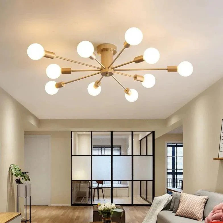 Light Industry Wind LED Flush Ceiling Lights for Indoor Use - Rebooters