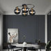 Smoked Industrial Glass Flush Ceiling Lights for Home Decor - Rebooters