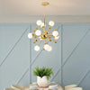 Star Radiation Modern Gold Chandelier for Living Room | Rebooters - Rebooters