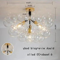 Transparent Glass Bubble Artistic Chandelier for Modern Homes | Rebooters - Rebooters