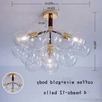 Transparent Glass Bubble Artistic Chandelier for Modern Homes | Rebooters - Rebooters