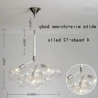 Transparent Glass Bubble Artistic Chandelier for Modern Homes | Rebooters - Rebooters
