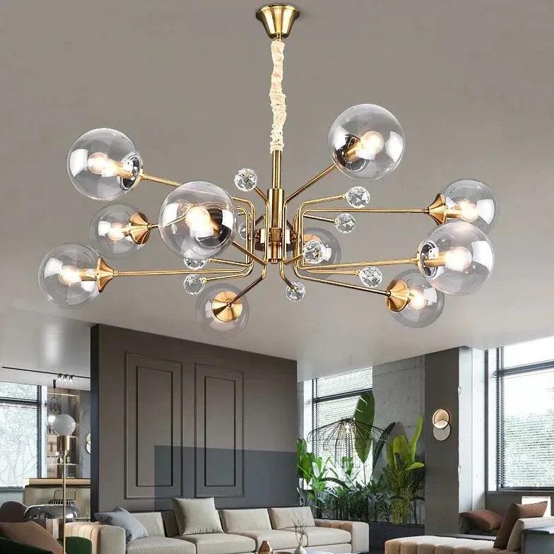 Adjustable Flow Line Modern Chandelier for Living Room | Rebooters - Rebooters