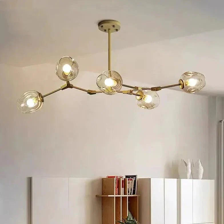 Transparent Glass Ball Modern Minimalist Chandelier Design | Rebooters - Rebooters