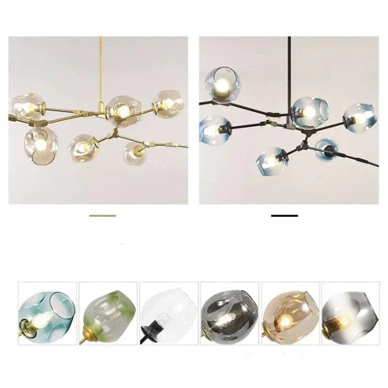 Transparent Glass Ball Modern Minimalist Chandelier Design | Rebooters - Rebooters