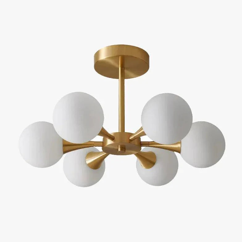 Spherical Gold Metal for Dining Room Chandelier Design | Rebooters - Rebooters