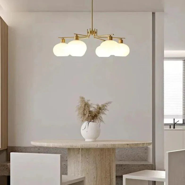 Multi-Head Glass Modern Chandelier for Living Room Decor | Rebooters - Rebooters