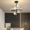 Ring-Shaped Multi-Glass Ball for Bedroom Pendant Light Fixture - Rebooters