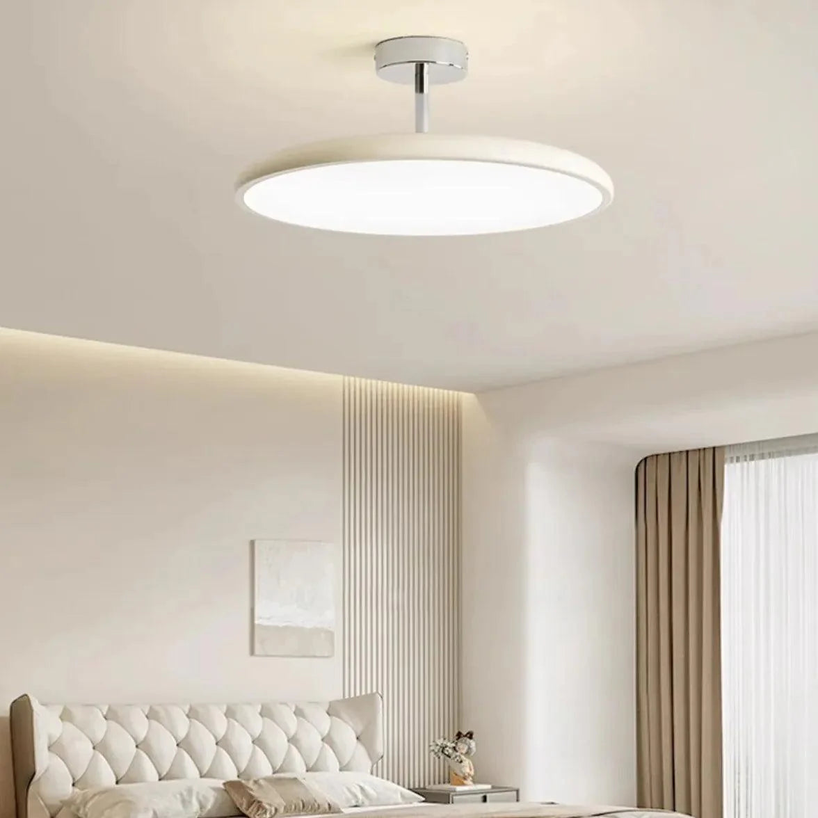 Round Acrylic Minimalist LED Ceiling Light for Home Use - Rebooters