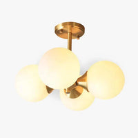 Four White Globe Modern Pendant Light for Stylish Spaces - Rebooters