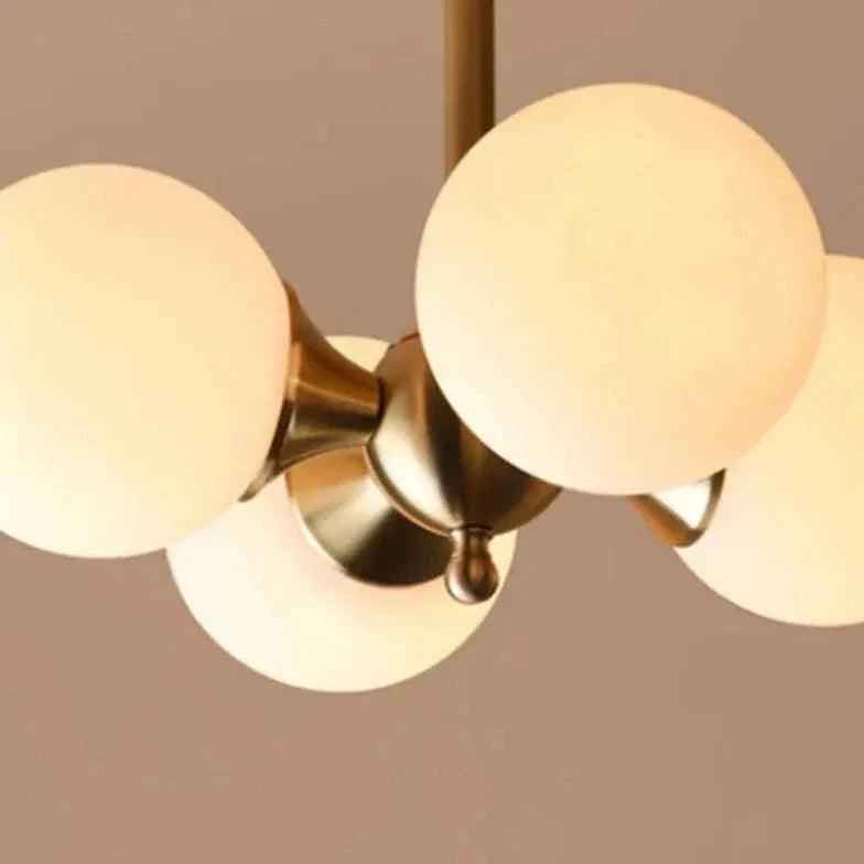 Four White Globe Modern Pendant Light for Stylish Spaces - Rebooters