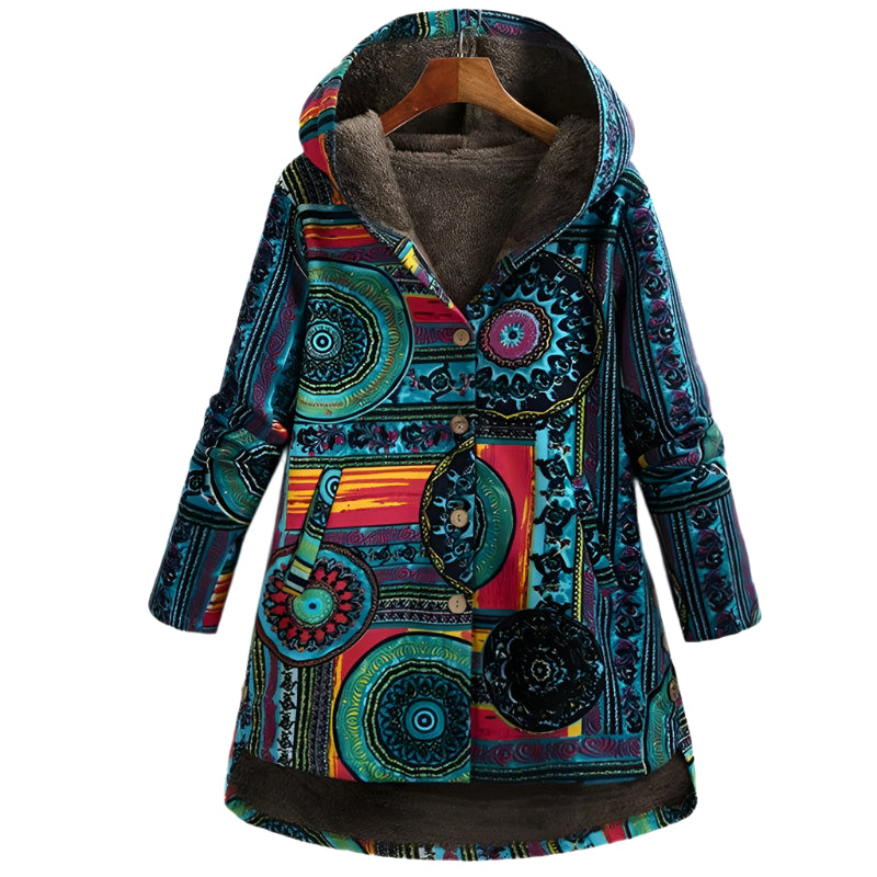 Womens Chic Vintage Hooded Winter Coat for Timeless Style - Rebooters