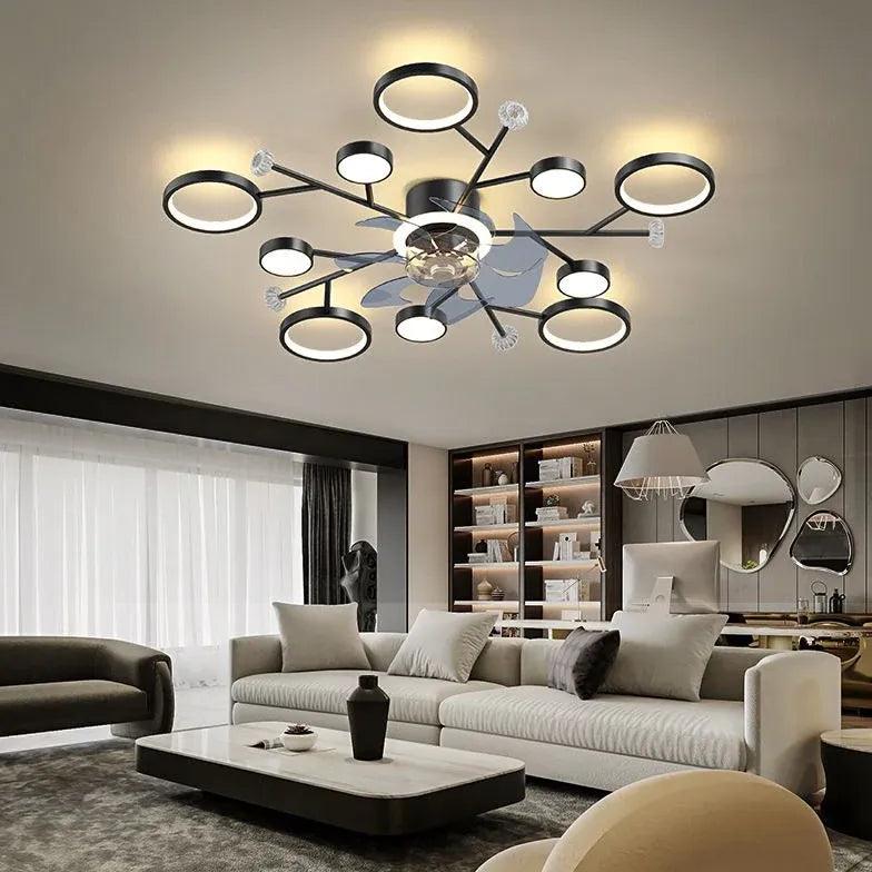 Ceiling Fan with Light Minimalist Chandelier for Home Use | Rebooters - Rebooters