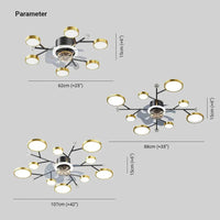Ceiling Fan with Light Minimalist Chandelier for Home Use | Rebooters - Rebooters