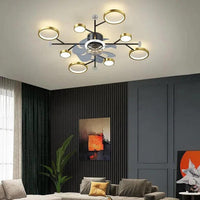 Ceiling Fan with Light Minimalist Chandelier for Home Use | Rebooters - Rebooters
