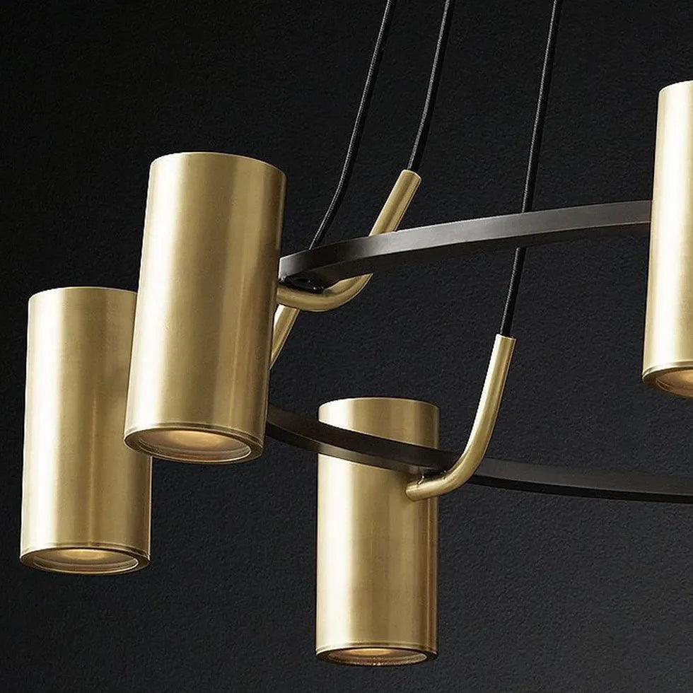 Metallic Shine Multi-head Gold Modern Chandelier Light | Rebooters - Rebooters