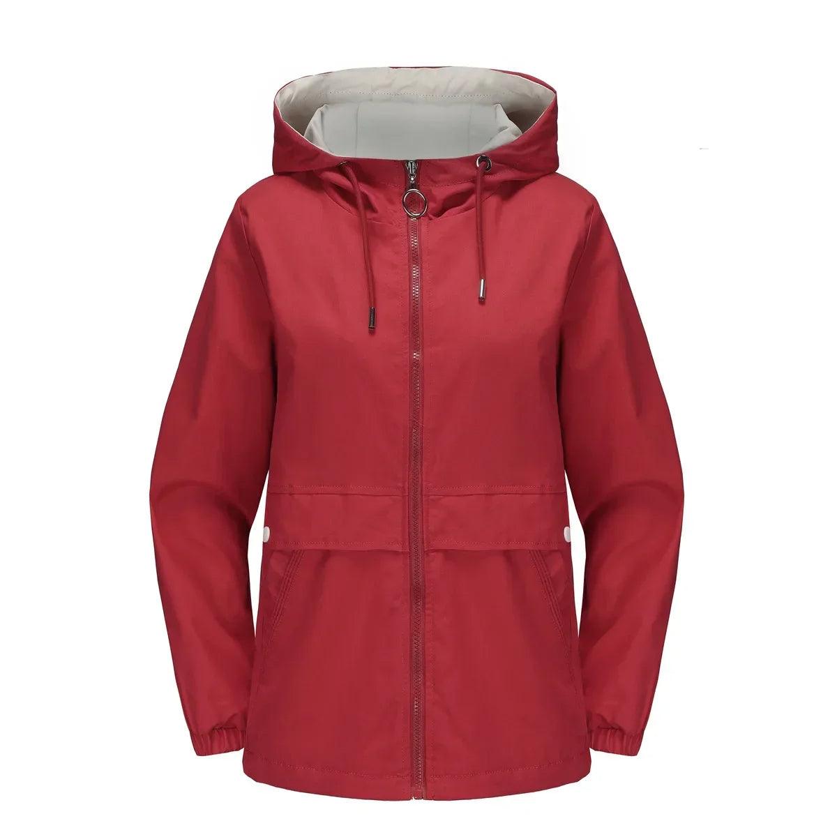 Chic and Cozy Women's Lightweight Hooded Jacket for All Seasons - Rebooters