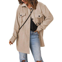 Chic Women's Cozy Woolen Coat for Effortless Style Fashion - Womens Jackets Rebooters