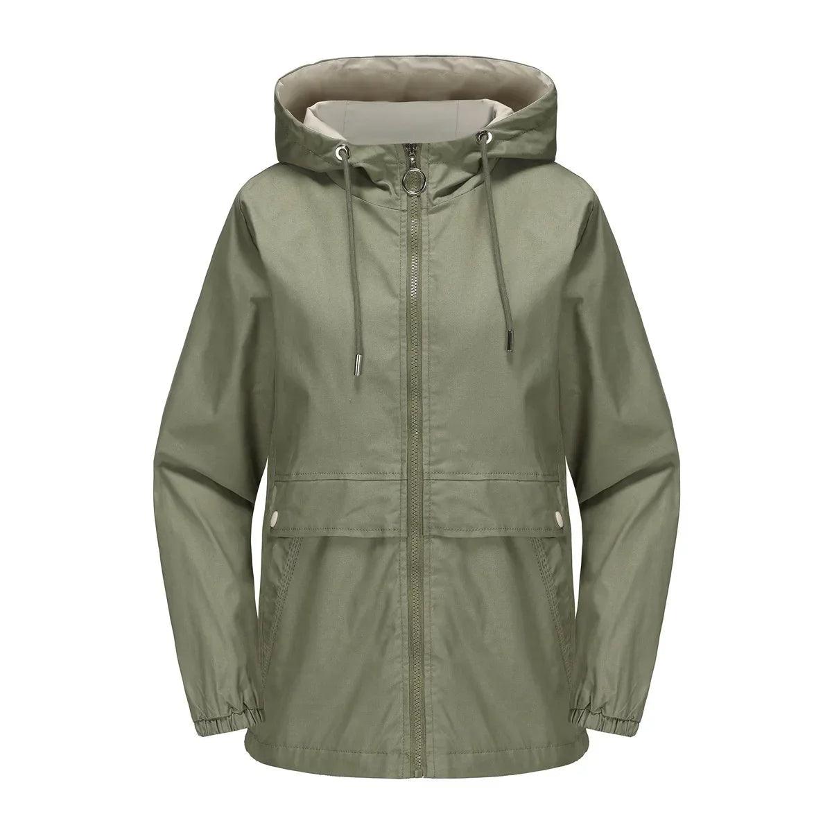 Chic and Cozy Women's Lightweight Hooded Jacket for All Seasons - Rebooters