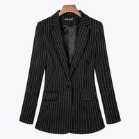 Chic Women's Business Blazer for Professional Elegance - Womens Jackets Rebooters