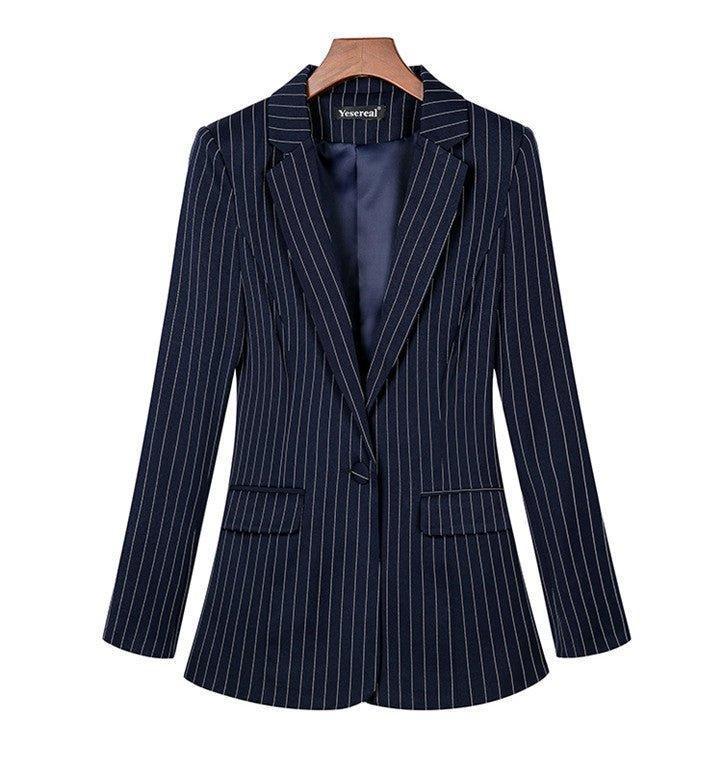 Chic Women's Business Blazer for Professional Elegance - Womens Jackets Rebooters