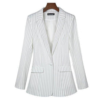 Chic Women's Business Blazer for Professional Elegance - Womens Jackets Rebooters