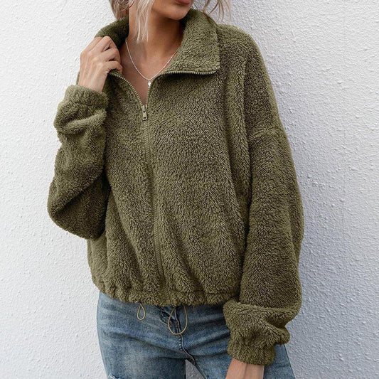 Womens Cozy Zip-Up Fleece Jacket for Ultimate Comfort - Rebooters