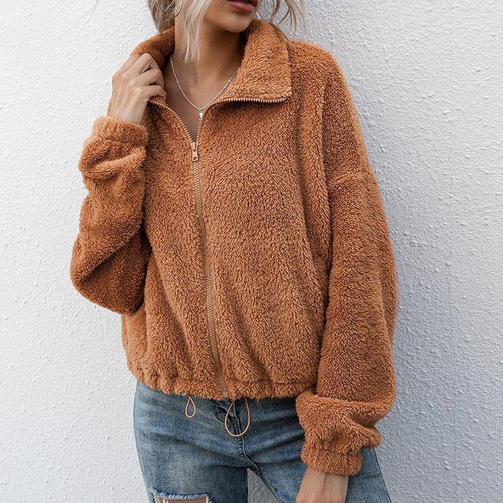 Womens Cozy Zip-Up Fleece Jacket for Ultimate Comfort - Rebooters