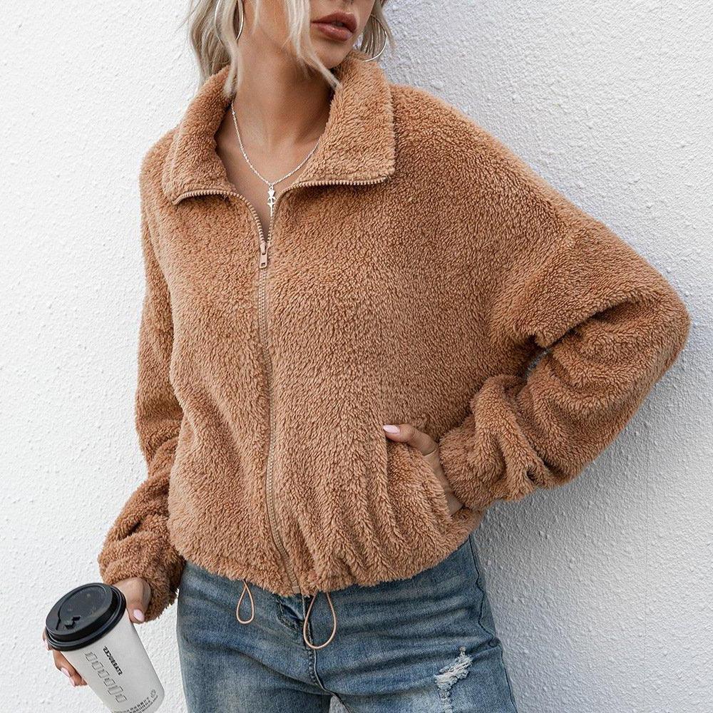 Womens Cozy Zip-Up Fleece Jacket for Ultimate Comfort - Rebooters